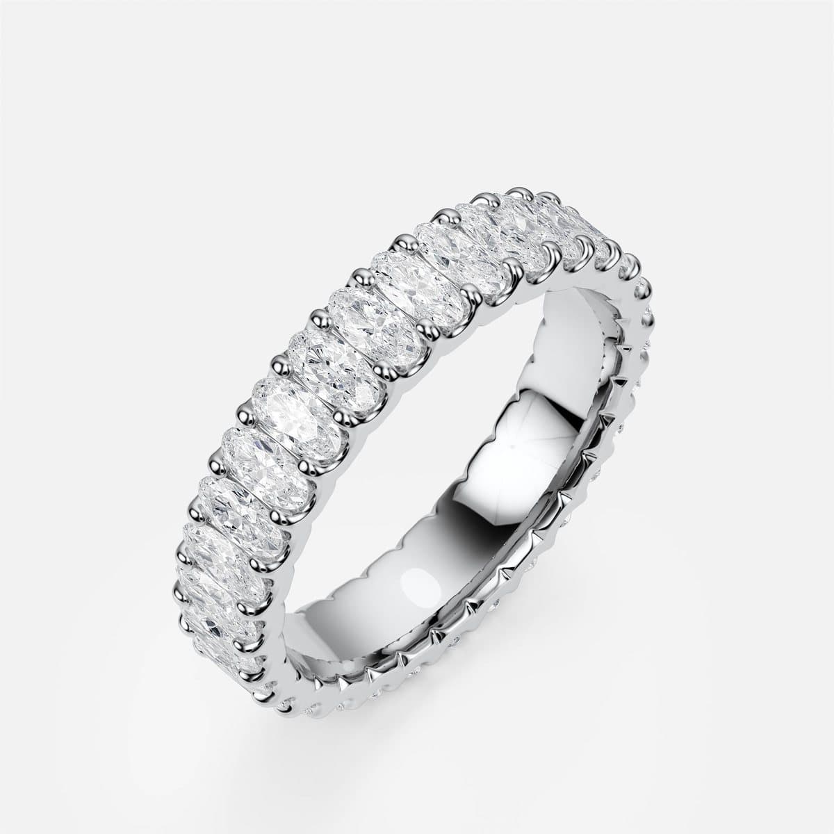 nanea Eternity Band in white gold with stones all the way around