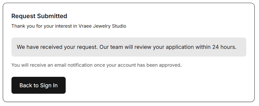 Admin Review & Approval